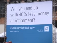 #StopDaylightRobbery campaign brings transparency (and chainsaws) to financial services
