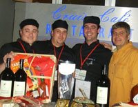 Winner of Best Oyster dish: Cruise Café, pictured from left to right, Marc Van Rooyen, Bjorn Sivertsen, Tim McPherson and Jerome Simonis, owner.