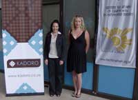 Amanda Maynard (left) (MD of Kadoro Events and Communications) with Sian Gutstadt (National Advertising and Marketing Co-ordinator for the Reach for a Dream Foundation).