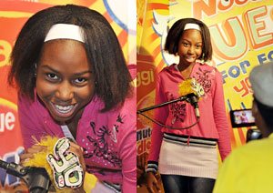 Aspiring actress and presenter Thembisile Ngcobo, 12, of Newlands East says that she has always dreamt of following a career in broadcasting. Credit: Mariola Biela.