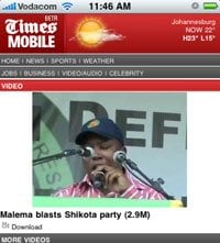 Multimedia now accessible on new Times mobisite