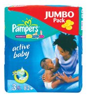 New Pampers nappies with catepillar stretch