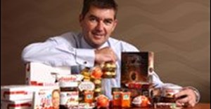 Ferrero SA MD Nick Terry with a range of Ferrero products.