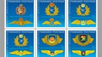 Stamps designed for SAA's 75th anniversary