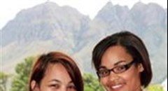 CWG bursary winners, Sacha Claassen and Tamsyn Jeftha.