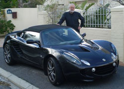 Henrie Geyser and his latest love – the low, lovely, Lotus.