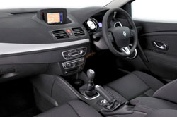 The driving position is comfortable and well-appointed.