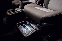 Here's some handy storage space.