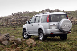 The spare wheel which is mounted on the tailgate is easy to access and a feature in its own right.