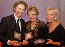 Best Actor Jeremy Crutchley, Helen Zille and Best Actress Sandra Prinsloo