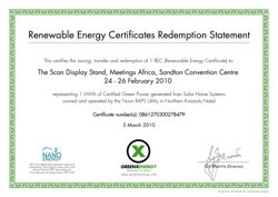 Industry first: Scan uses 'green energy' at Meetings Africa