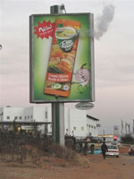 Steaming billboards get hotter