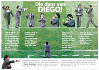 Die Burger double page spread from the 2010 FIFA World Cup.