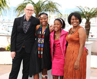 L to R: Oliver Schmitz, Lerato Mvelase, Khomotso Manyaka and Harriet Manamela.