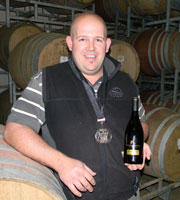 Riaan Moller, Perdeberg’s wine maker – a happy man (and why not?).