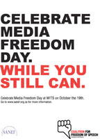 SANEF media freedom campaign: print ad.