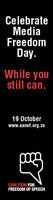 SANEF media freedom campaign: banner ad.