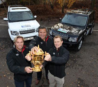 Land Rover takes to the road with RWC 2011 and RWC 2015