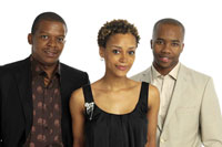 L to R: Groovin Nchabeleng, Nonhlanhla Gasa and Vusi Zion