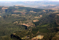 Hogsback village showing the impact of human development
