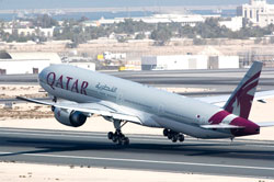 The Boeing 777 is Qatar Airlines flagship long-haul aircraft.