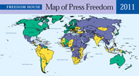 Decline in press freedom experienced in key countries - report