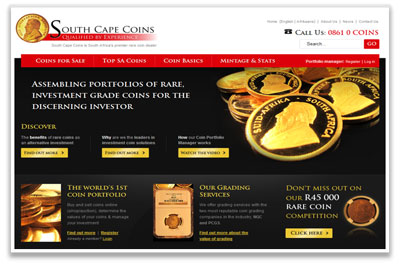 South Cape Coins - a 360° web solution