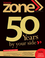 Toyota Zone celebrates Toyota's 50th anniversary