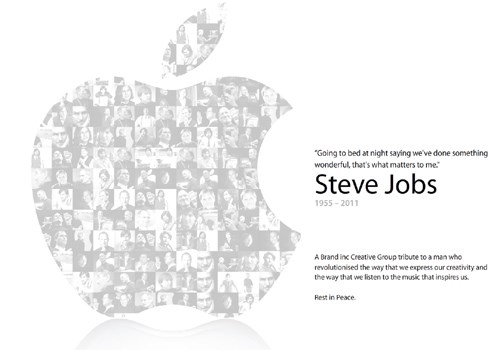 Brand inc design pays tribute to Steve Jobs