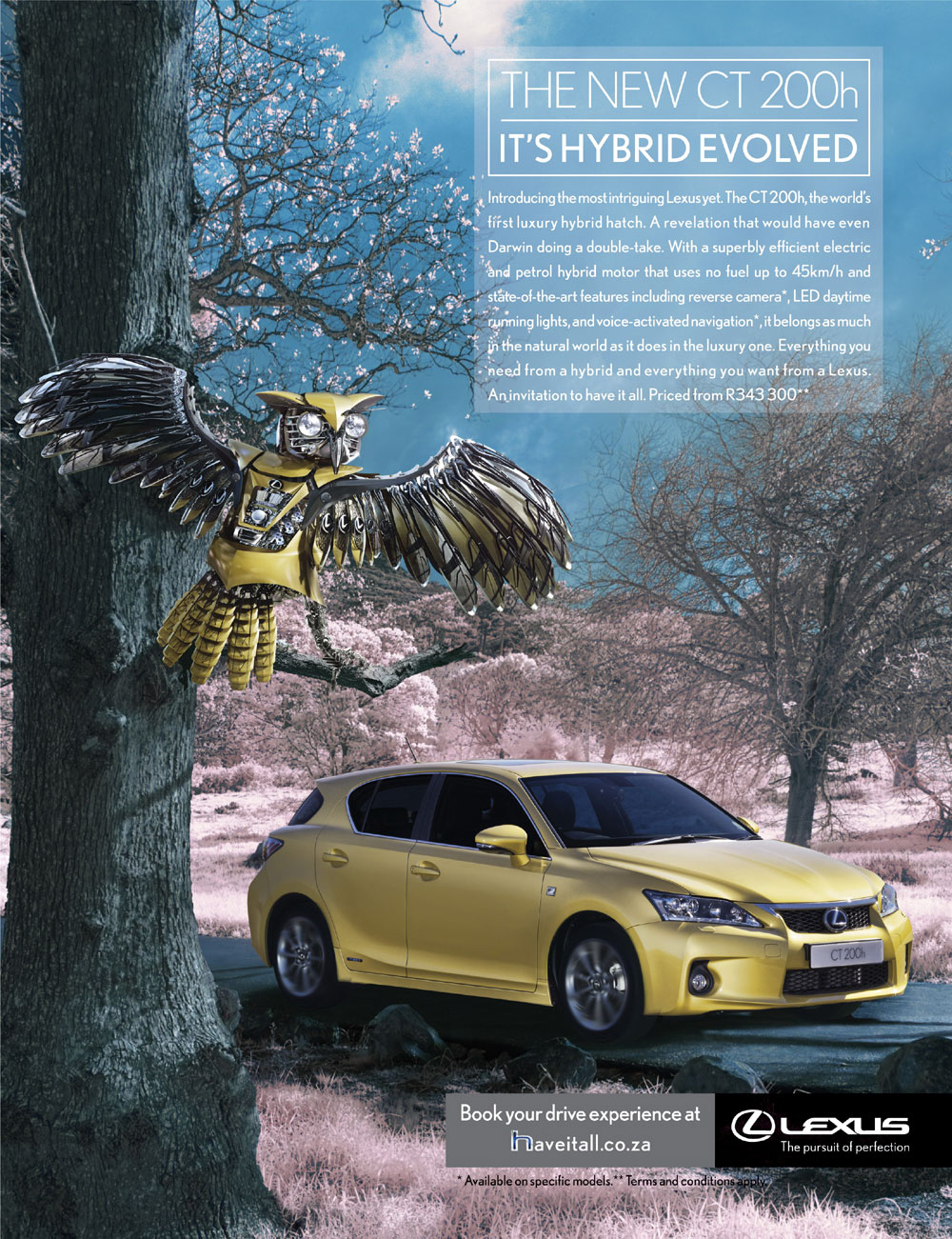 Surreal world, creatures created to launch Lexus Hybrid Hatchback