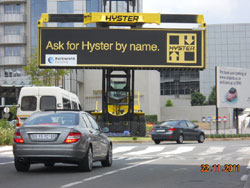 Barloworld Handling's Hyster brand demonstrates its strength with 3D and 2D billboards