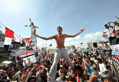 Arab Spring student protester. Source: .
