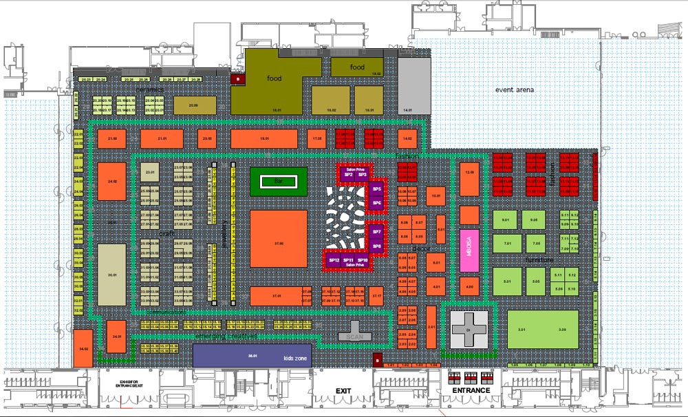 Design Indaba Expo 2012 floor plan.