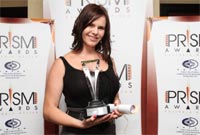 Renay Tandy from Ngage with her award for the Best Public Relations Professional in Media Liaison. Pic: Zoom Photography.