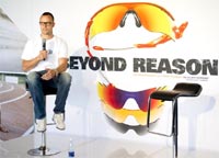 Oscar Pistorius at the Oakley global launch of 'Beyond Reason'