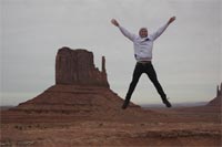 Kelly at Monument Valley, USA