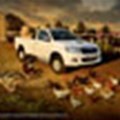 Hilux print campaign stresses toughness rubs off
