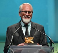Dan Wieden was presented with the Lion of St. Mark trophy.