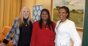 Entrepreneur finalists in BWYA - Margaret Hirsch, Pria Hassan and Johanna Mukoki