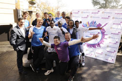 LEKKER to be healthy - Blue Bulls, Nashua Titans and Supersport United players with Discovery & Jacaranda FM