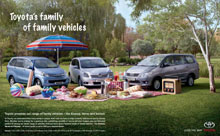 Toyota drives home all kinds of families