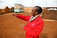 Mpolokeng Kambule, the Vodacom Change the World volunteer at New Beginningz. Source: .