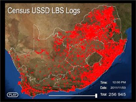 Census Progress Watch, a first for South Africa, developed by AfriGIS, for Statistics South Africa
