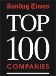Winners of Sunday Times Top 100 Companies