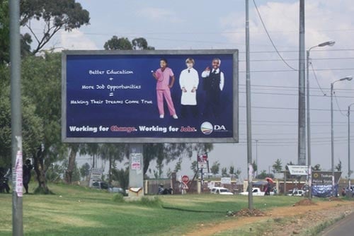 'Politricks' on Joburg township billboards