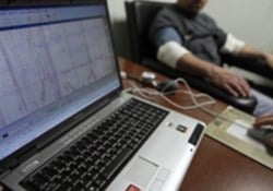 An employee successfully undertaking a pre-employment polygraph examination. (Image: Sourced from the Justicia website)