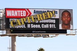 Using digital billboards to catch criminals