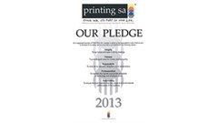 PIFSA introduces Printing SA Pledge
