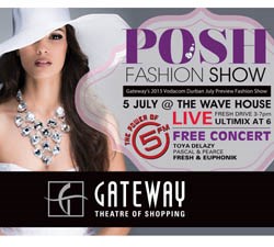 Durban July preview fashion show at Gateway Theatre of Shopping