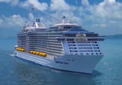 The Quantum of the Seas epitomises Royal Caribbean’s aim to make cruising an experience you’ll never forget. The Crystal Serenity is also sure to provide an unforgettable experience.(Image extracted from the Royal Caribbean video on the Quantum of the Seas.)